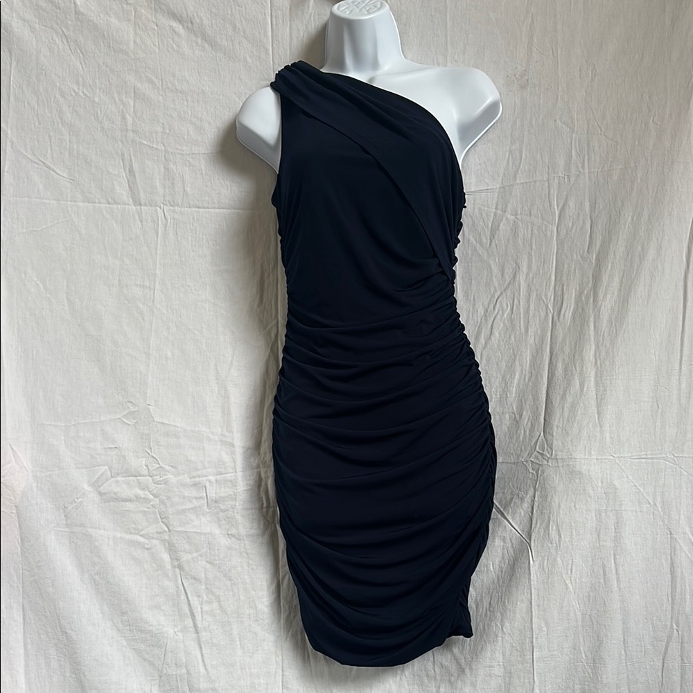 Elegant Black One-Shoulder Dress